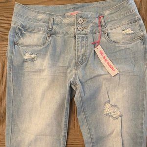 Refuge Distressed Mid-rise Skinny Jeans Size 10